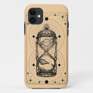 Zandloper zanden van de tijd zon maan tarot kaart Case-Mate iPhone case