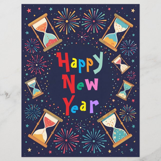 Zandlopers Scrapbook Papier (Voorkant)