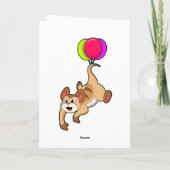 Zandmeerkat met ballon kaart (Achterkant)