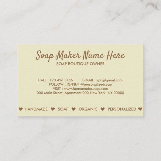 Zandmerken Visitekaartje (Achterkant)