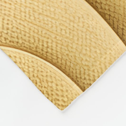 Zandpatroondeken Fleece Deken (Hoek)