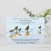 Zandpiers Bericht van terdoodveroordeling Aankondiging (Staand voorkant)