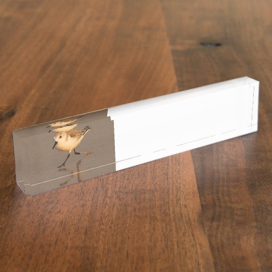 zandpijp naambordje (Zijkant)