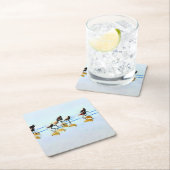 Zandpipers op Hilton Head Beach Kartonnen Onderzetters (Insitu)