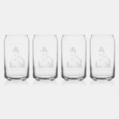 Zandpunt Vuurtoren kan glas (Achterkant)