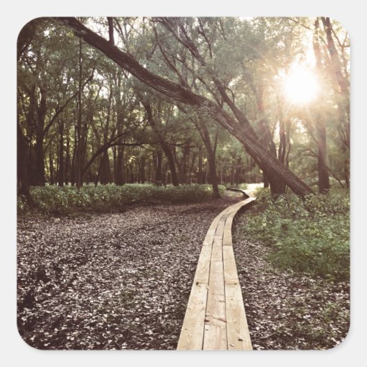 zandpuntbenzine minnesota vierkante sticker (Voorkant)