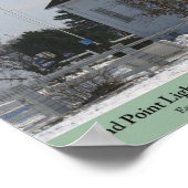 Zandpuntvuurtoren - Escanaba, MI Poster (Hoek)