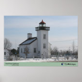 Zandpuntvuurtoren - Escanaba, MI Poster (Voorkant)