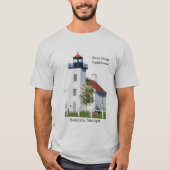 Zandpuntvuurtoren Escanaba shirt licht (Voorkant)