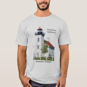 Zandpuntvuurtoren Escanaba shirt licht