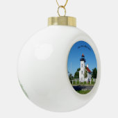 Zandpuntvuurtoren Keramische Bal Ornament (Links)