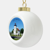 Zandpuntvuurtoren Keramische Bal Ornament (Rechts)