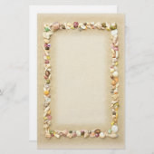 Zandrand strand zoeken briefpapier (Voorkant / Achterkant)