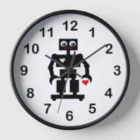 Zandrobot met olieachtige scheur en gebroken hart 
