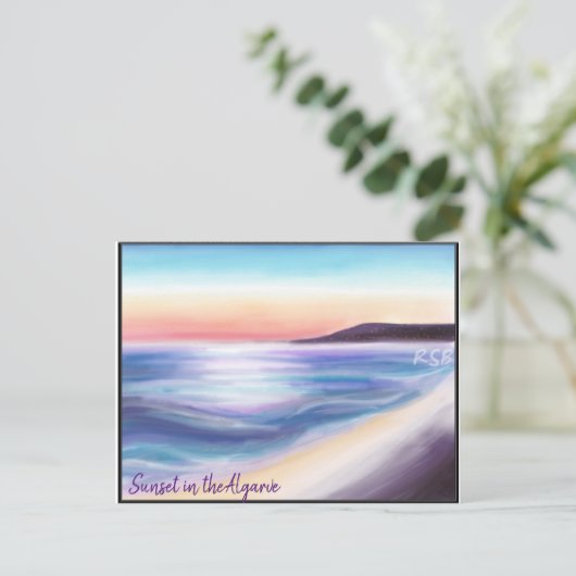 Zandrog in Algarve Briefkaart (Staand voorkant)