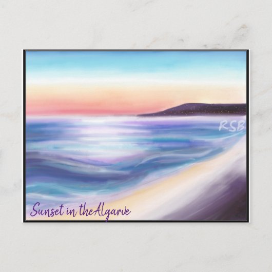 Zandrog in Algarve Briefkaart (Voorkant)