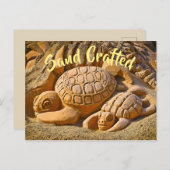 Zandschildpad Zee Briefkaart (Voorkant / Achterkant)