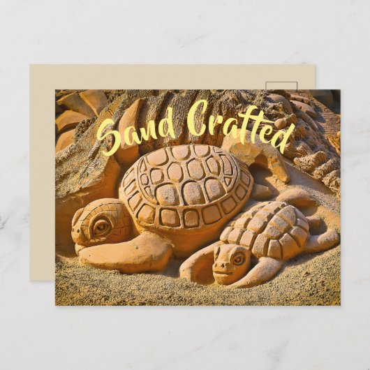 Zandschildpad Zee Briefkaart (Voorkant / Achterkant)