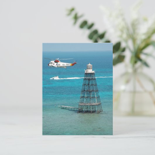 Zandsleutelvuurtoren Briefkaart (Staand voorkant)