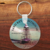 Zandsleutelvuurtoren, Florida Keys Keyring Sleutelhanger (Voorkant)