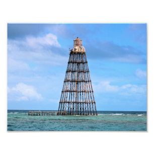 Zandsleutelvuurtoren, foto's van Florida Foto Afdruk
