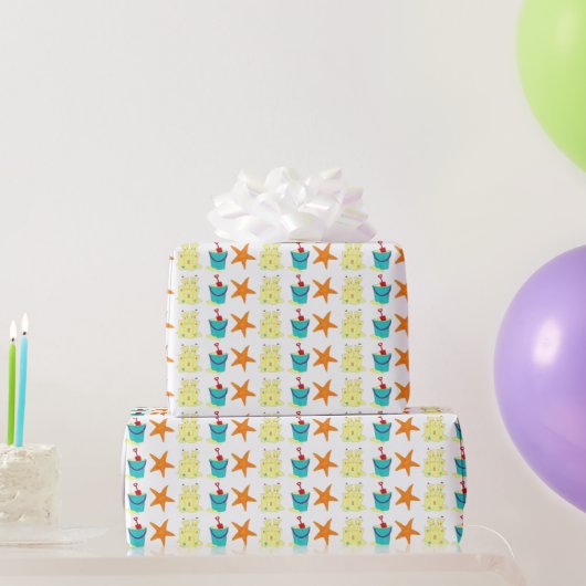 Zandspeelgoed Beach Sandcastle Starfish Shovel Pai Cadeaupapier (Feestgeschenken)