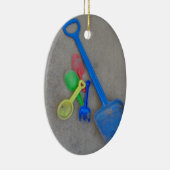 Zandspoelen, Kinder Playground Beach Summer Keramisch Ornament (Rechts)