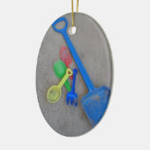 Zandspoelen, Kinder Playground Beach Summer Keramisch Ornament (Links)