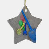 Zandspoelen, Kinder Playground Beach Summer Keramisch Ornament (Rechts)