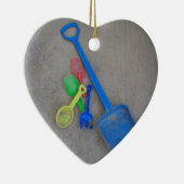 Zandspoelen, Kinder Playground Beach Summer Keramisch Ornament (Rechts)