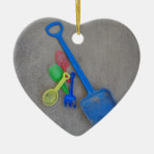 Zandspoelen, Kinder Playground Beach Summer Keramisch Ornament (Voorkant)