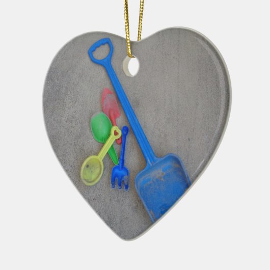 Zandspoelen, Kinder Playground Beach Summer Keramisch Ornament (Links)