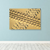 ZANDSPOREN 16x24 Canvas Afdruk (Insitu (Houten vloer))