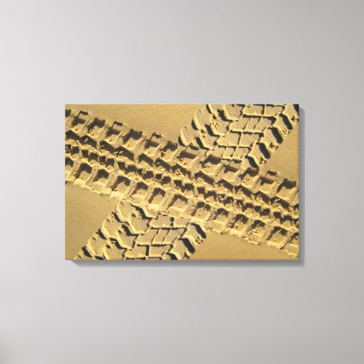 ZANDSPOREN 16x24 Canvas Afdruk (Voorkant)