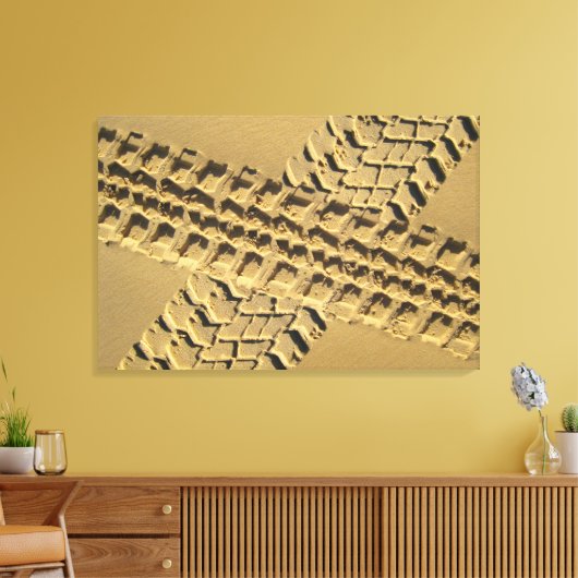 ZANDSPOREN 24x36 Canvas Afdruk (Insitu (Woonkamer))