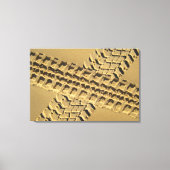 ZANDSPOREN 24x36 Canvas Afdruk (Voorkant)