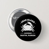 zandstaaf florida van krab ronde button 5,7 cm (Voorkant /achterkant)
