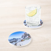 Zandsteen Drink Onderzetter Malaiesti, Bucegi (Zijkant)