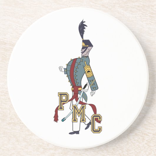 * Zandsteen Drink Onderzetter met Proud Cadet logo (Voorkant)