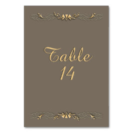 Zandsteen en Gouden Tafel Nummer Kaart