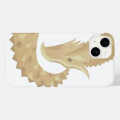 Zandsteen hart draak op wit Case-Mate iPhone case (Achterkant (horizontaal))