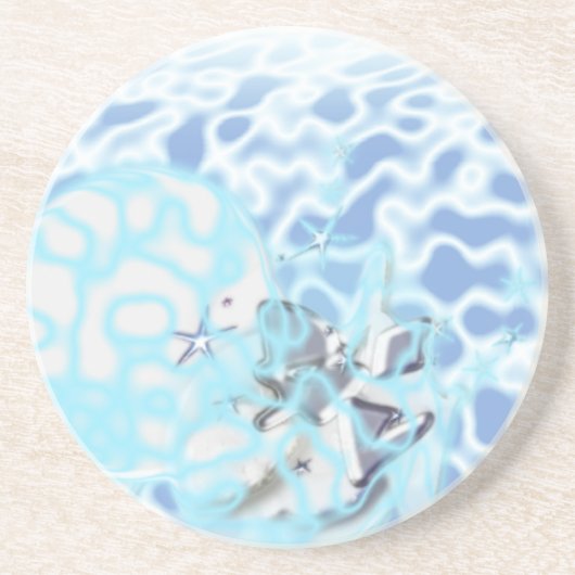 Zandsteen Onderzetter Abstracte Wind (Voorkant)