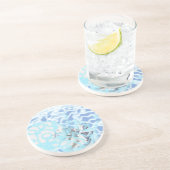 Zandsteen Onderzetter Abstracte Wind (Zijkant)