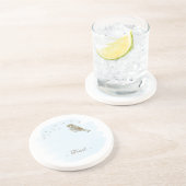 Zandsteen Onderzetter blauw (Zijkant)