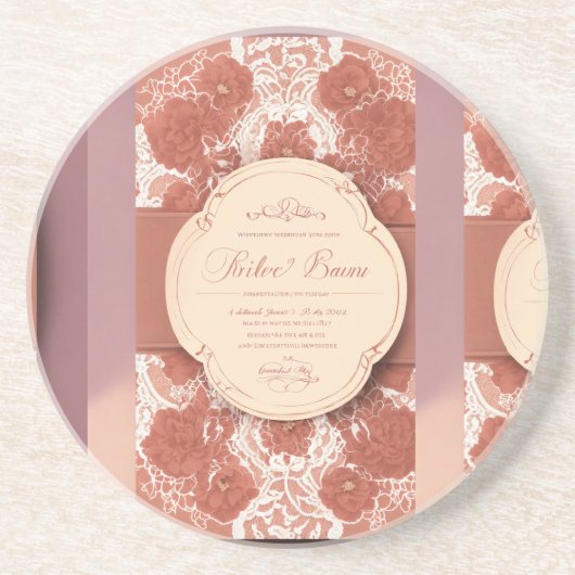 Zandsteen Onderzetter Design - Functionele Elegant (Voorkant)