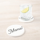 Zandsteen onderzetter voor je moeder (Zijkant)