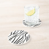 zandsteen onderzetter voor zebrapatroon (Zijkant)