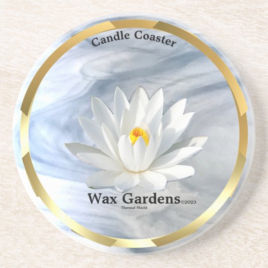 Zandsteen Thermal Shield Candle Onderzetter (Voorkant)