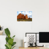 Zandsteen vinnen, Arches National Park, Utah Poster (Thuiskantoor)