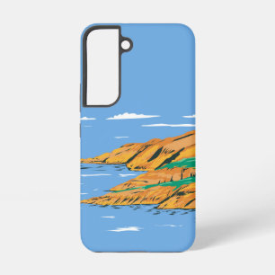Zandsteen watervallen samsung galaxy hoesje